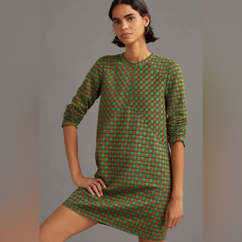 Anthropologie Maeve Jacquard Shift Mini Dress